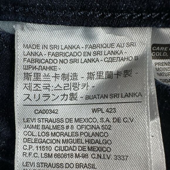 Levi's 505 STRAIGHT Leg Womens Size 27 Blue Mid Rise Jeans Denim Pants 28x30.5 - Picture 11 of 13